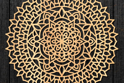 Intra απο ξύλο plywood 3mm-4mm πάχος – Διακόσμηση τοίχου Mandala Cut Laser Δίασταση  40x30 cm INTRAFABR-47879843