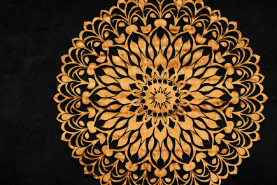 Intra απο ξύλο plywood 3mm-4mm πάχος – Διακόσμηση τοίχου Mandala Cut Laser Δίασταση  40x30 cm INTRAFABR-101970635