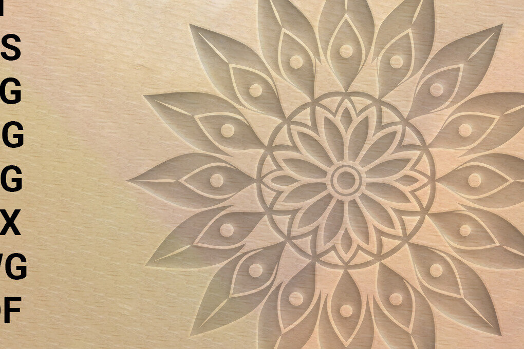 Intra απο ξύλο plywood 3mm-4mm πάχος – Διακόσμηση τοίχου Mandala Cut Laser Δίασταση  40x30 cm INTRAFABR-117469997