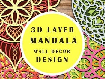 Intra απο ξύλο plywood 3mm-4mm πάχος – Σετ Διακόσμησης Τοίχων Mandala Δίασταση  20x20 cm INTRAFABR-37017377 - Image 1