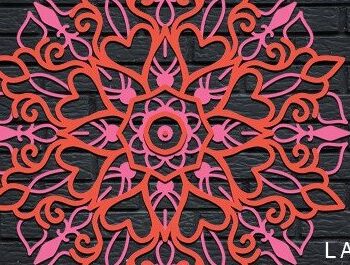 Intra απο ξύλο plywood 3mm-4mm πάχος – Σετ Διακόσμησης Τοίχων Mandala Δίασταση  20x20 cm INTRAFABR-37017377 - Image 12