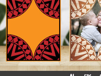 Intra απο ξύλο plywood 3mm-4mm πάχος – Πλαίσιο τοίχου Δίασταση  40x30 cm INTRAFABR-29261404 - Image 3