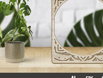 Intra απο ξύλο plywood 3mm-4mm πάχος – Πλαίσιο τοίχου Δίασταση  40x30 cm INTRAFABR-27382671 - Image 3