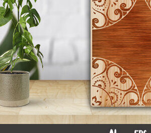 Intra απο ξύλο plywood 3mm-4mm πάχος – Πλαίσιο τοίχου Δίασταση  40x30 cm INTRAFABR-29261354