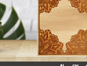 Intra απο ξύλο plywood 3mm-4mm πάχος – Πλαίσιο τοίχου Δίασταση  40x30 cm INTRAFABR-29261380 - Image 3