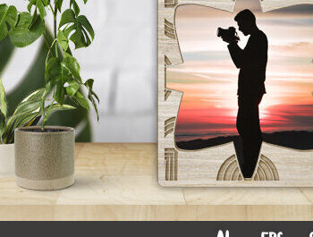 Intra απο ξύλο plywood 3mm-4mm πάχος – Πλαίσιο τοίχου Δίασταση  40x30 cm INTRAFABR-27382665 - Image 1