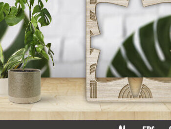 Intra απο ξύλο plywood 3mm-4mm πάχος – Πλαίσιο τοίχου Δίασταση  40x30 cm INTRAFABR-27382665 - Image 3