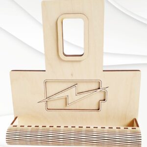 Intra απο ξύλο plywood 3mm-4mm πάχος – Φορτιστής θήκης τοίχου Αρχεία Cut Laser Δίασταση  40x30 cm INTRAFABR-95871342