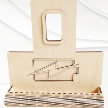 Intra απο ξύλο plywood 3mm-4mm πάχος – Φορτιστής θήκης τοίχου Αρχεία Cut Laser Δίασταση  40x30 cm INTRAFABR-95871342 - Image 1