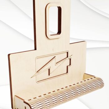 Intra απο ξύλο plywood 3mm-4mm πάχος – Φορτιστής θήκης τοίχου Αρχεία Cut Laser Δίασταση  40x30 cm INTRAFABR-95871342 - Image 3