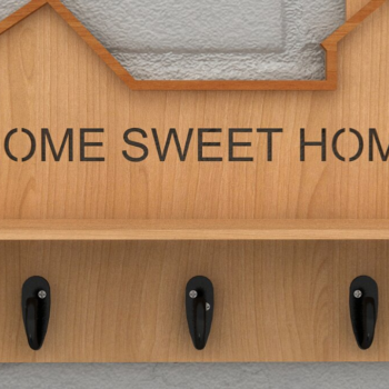 Intra απο ξύλο plywood 3mm-4mm πάχος –  θήκης για κλειδί τοίχου 109 Δίασταση  40x30 cm INTRAFABR-118028252 - Image 2