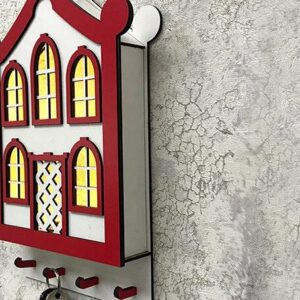 Intra απο ξύλο plywood 3mm-4mm πάχος – Μπρελόκ τοίχου Φώτα Led Δίασταση  5x5 cm INTRAFABR-35441198