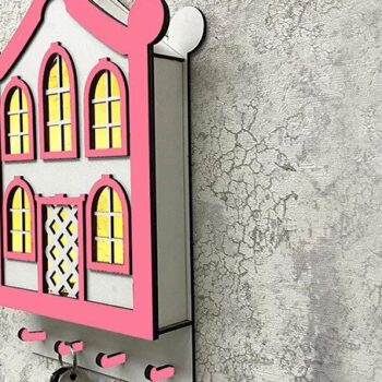 Intra απο ξύλο plywood 3mm-4mm πάχος – Μπρελόκ τοίχου Φώτα Led Δίασταση  5x5 cm INTRAFABR-35441198 - Image 2