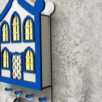 Intra απο ξύλο plywood 3mm-4mm πάχος – Μπρελόκ τοίχου Φώτα Led Δίασταση  5x5 cm INTRAFABR-35441198 - Image 3