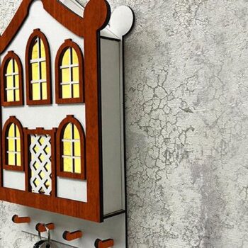 Intra απο ξύλο plywood 3mm-4mm πάχος – Μπρελόκ τοίχου Φώτα Led Δίασταση  5x5 cm INTRAFABR-35441198 - Image 4