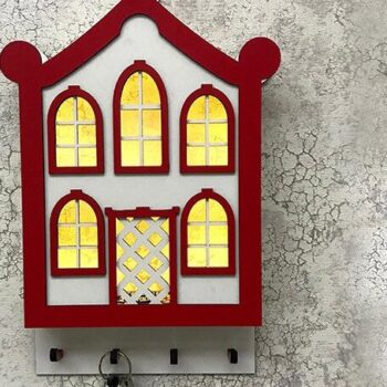 Intra απο ξύλο plywood 3mm-4mm πάχος – Μπρελόκ τοίχου Φώτα Led Δίασταση  5x5 cm INTRAFABR-35441198 - Image 5