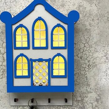 Intra απο ξύλο plywood 3mm-4mm πάχος – Μπρελόκ τοίχου Φώτα Led Δίασταση  5x5 cm INTRAFABR-35441198 - Image 7