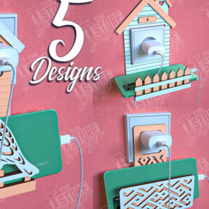 Intra απο ξύλο plywood 3mm-4mm πάχος – Πακέτο θήκης φορτιστή κινητού τοίχου | CNC Δίασταση  40x30 cm INTRAFABR-102064883