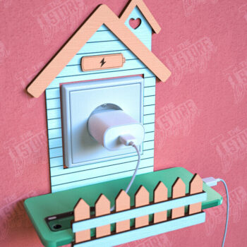 Intra απο ξύλο plywood 3mm-4mm πάχος – Πακέτο θήκης φορτιστή κινητού τοίχου | CNC Δίασταση  40x30 cm INTRAFABR-102064883 - Image 4