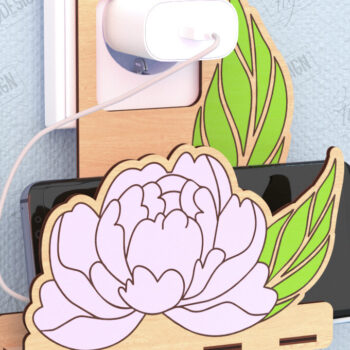 Intra απο ξύλο plywood 3mm-4mm πάχος – Βάση φόρτισης κινητού τοίχου με λέιζερ Δίασταση  40x30 cm INTRAFABR-120846177 - Image 1