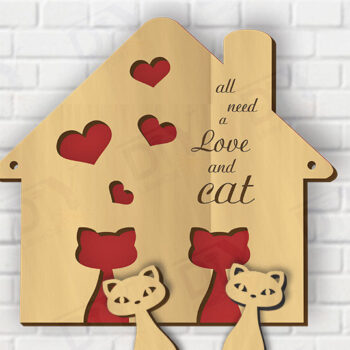 Intra απο ξύλο plywood 3mm-4mm πάχος – Επιτοίχια κλειδοθήκη Δίασταση  20x20 cm INTRAFABR-118349811 - Image 1