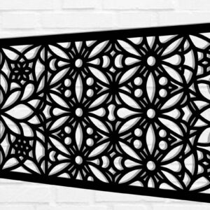 Intra απο ξύλο plywood 3mm-4mm πάχος –  κοπής με λέιζερ πάνελ τοίχου Δίασταση  40x30 cm INTRAFABR-118212091