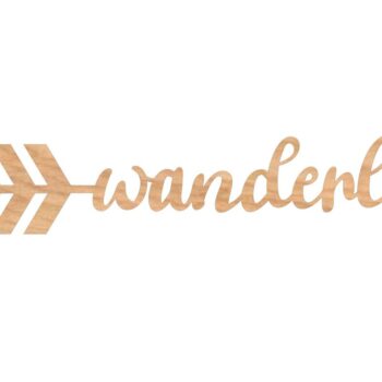 Intra απο ξύλο plywood 3mm-4mm πάχος – Αρχείο λέιζερ Wanderlust Arrow Δίασταση  20x20 cm INTRAFABR-9744798 - Image 1