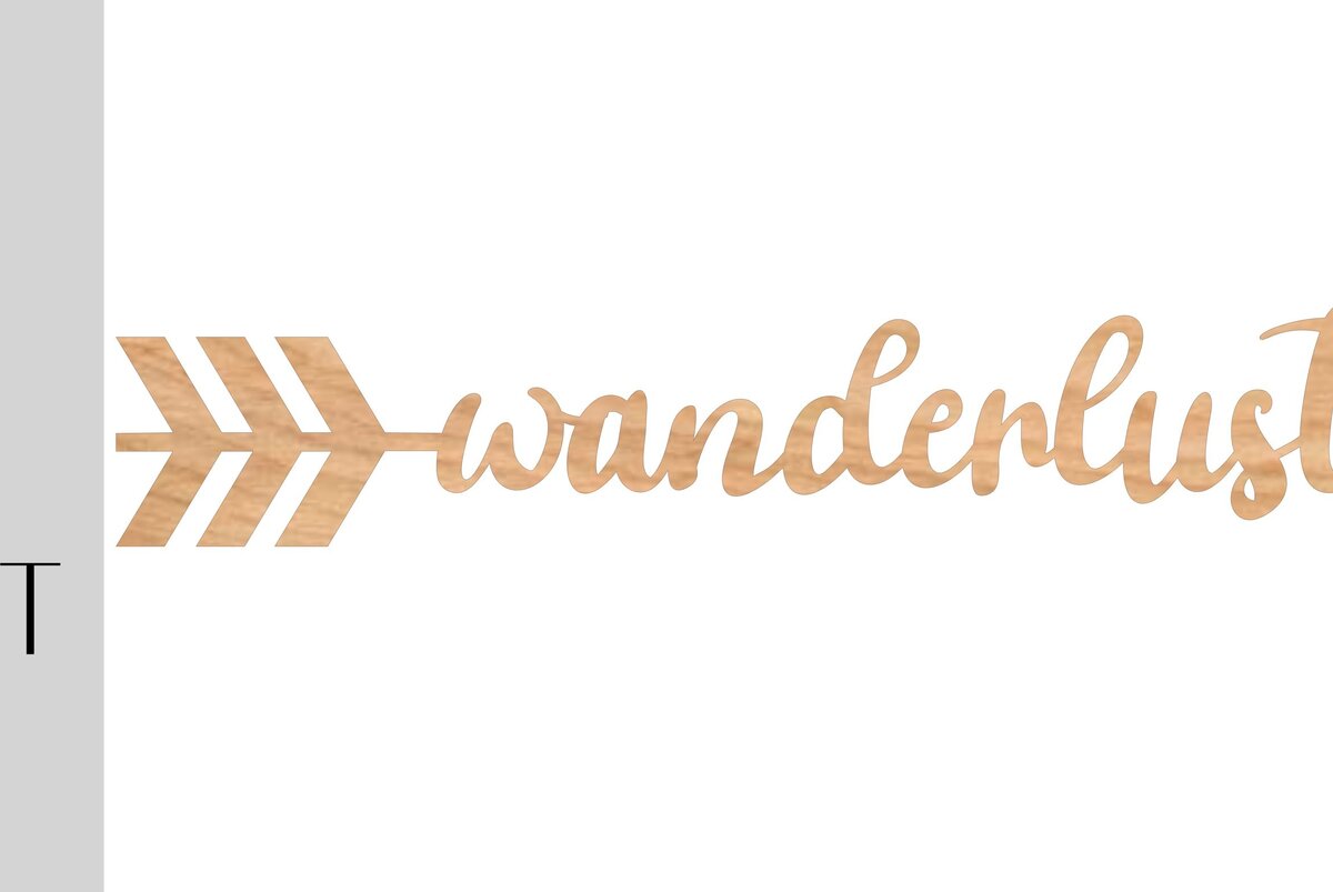 Intra απο ξύλο plywood 3mm-4mm πάχος – Αρχείο λέιζερ Wanderlust Arrow Δίασταση  20x20 cm INTRAFABR-9744798