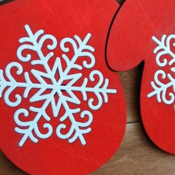 Intra απο ξύλο plywood 3mm-4mm πάχος – Ζεστό χειμερινό σημάδι ευχών Δίασταση  20x20 cm INTRAFABR-33159256 - Image 4