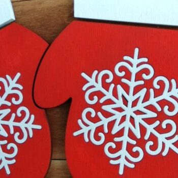 Intra απο ξύλο plywood 3mm-4mm πάχος – Ζεστό χειμερινό σημάδι ευχών Δίασταση  20x20 cm INTRAFABR-33159256 - Image 5