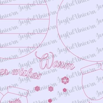 Intra απο ξύλο plywood 3mm-4mm πάχος – Ζεστό χειμερινό σημάδι ευχών Δίασταση  20x20 cm INTRAFABR-33159256 - Image 6