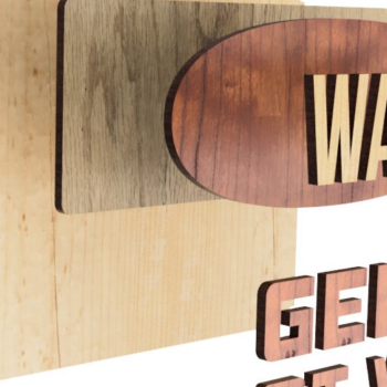 Intra απο ξύλο plywood 3mm-4mm πάχος – Προειδοποιητικό σήμα (Αγγλικά, Γαλλικά, Γερμανικά και Ισπανικά) Δίασταση  20x20 cm INTRAFABR-97309762 - Image 2