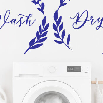 Intra απο ξύλο plywood 3mm-4mm πάχος – Wash Dry, Διακόσμηση τοίχου πλυντηρίου, στεφάνι Δίασταση  40x30 cm INTRAFABR-8237053 - Image 5