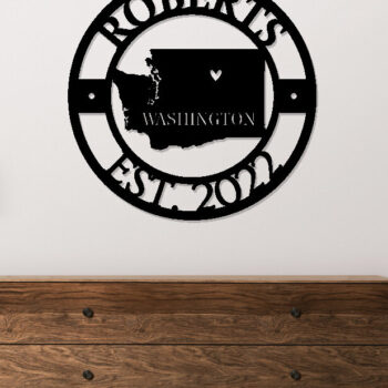 Intra απο ξύλο plywood 3mm-4mm πάχος – Custom Sign της Ουάσιγκτον, Αμερικανική Πολιτεία Δίασταση  40x30 cm INTRAFABR-99433287 - Image 2