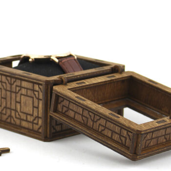 Intra απο ξύλο plywood 3mm-4mm πάχος – Κουτί ρολογιού. Αρχείο κοπής με λέιζερ. Δίασταση  20x20 cm INTRAFABR-88823593 - Image 5