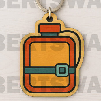 Intra απο ξύλο plywood 3mm-4mm πάχος – Μπρελόκ Καντίνας νερού Δίασταση 5x5 cm INTRAFABR-123329286 - Image 1