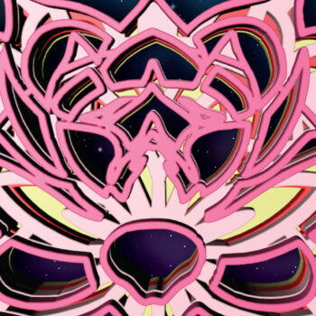 Intra απο ξύλο plywood 3mm-4mm πάχος – Νούφαρα, 4 στρώσεις Δίασταση  20x20 cm INTRAFABR-30558955 - Image 2