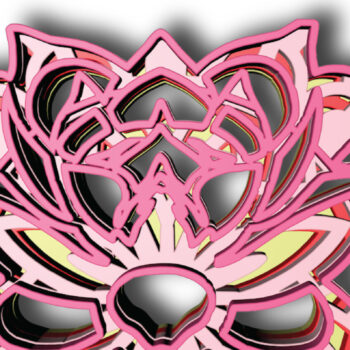 Intra απο ξύλο plywood 3mm-4mm πάχος – Νούφαρα, 4 στρώσεις Δίασταση  20x20 cm INTRAFABR-30558955 - Image 5