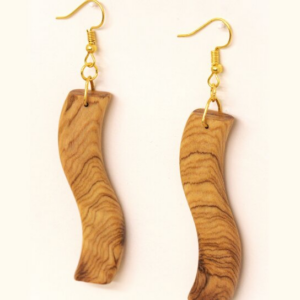 Intra απο ξύλο plywood 3mm-4mm πάχος – Wave σκουλαρίκια, πρότυπο σκουλαρίκια Δίασταση  5x5 cm INTRAFABR-102948100