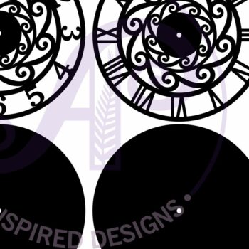 Intra απο ξύλο plywood 3mm-4mm πάχος – Αρχεία προτύπων αποκοπής λέιζερ ρολογιού τοίχου Wave Δίασταση  40x30 cm INTRAFABR-95210337 - Image 4