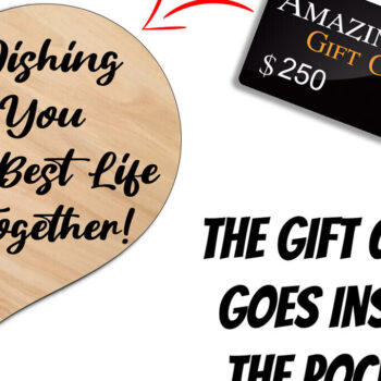 Intra απο ξύλο plywood 3mm-4mm πάχος – Κάτοχος χρημάτων με δωροκάρτα με μπαλόνια γάμου Δίασταση  20x20 cm INTRAFABR-105811122 - Image 3