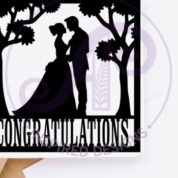 Intra απο ξύλο plywood 3mm-4mm πάχος – Σήμα ονόματος γάμου νύφης και γαμπρού Δίασταση  20x20 cm INTRAFABR-118239700 - Image 3