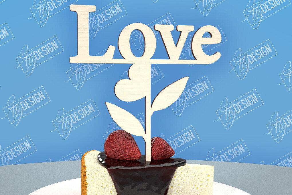 Intra απο ξύλο plywood 3mm-4mm πάχος – Topper Γαμήλιας Τούρτας | Cupcake Topper Δίασταση  20x20 cm INTRAFABR-98523707