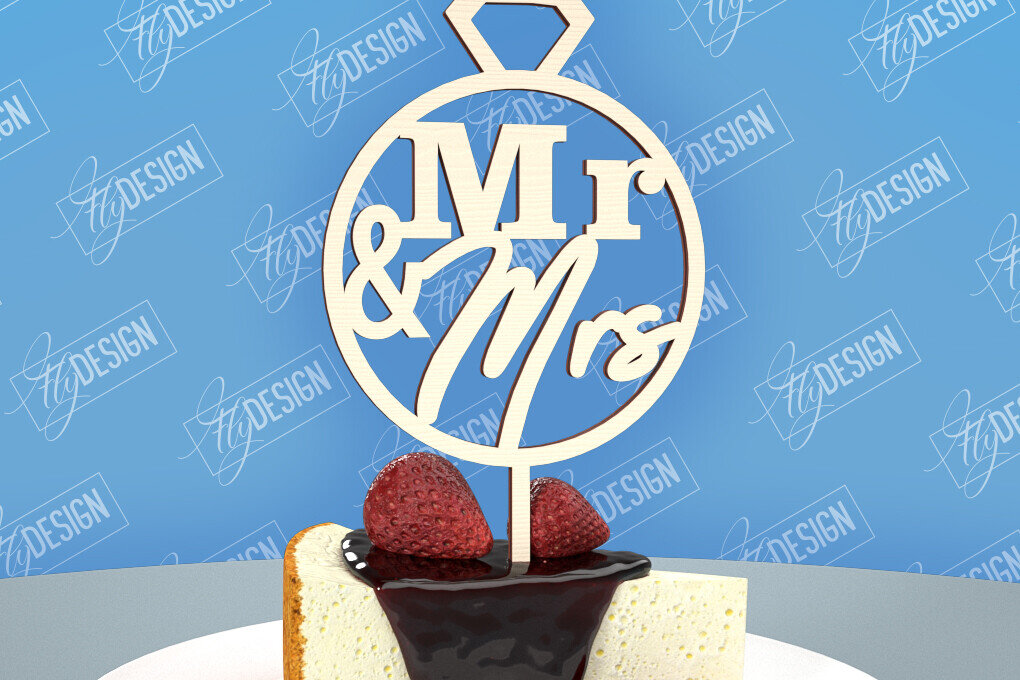 Intra απο ξύλο plywood 3mm-4mm πάχος – Topper Γαμήλιας Τούρτας | Cupcake Topper Δίασταση  20x20 cm INTRAFABR-98523723