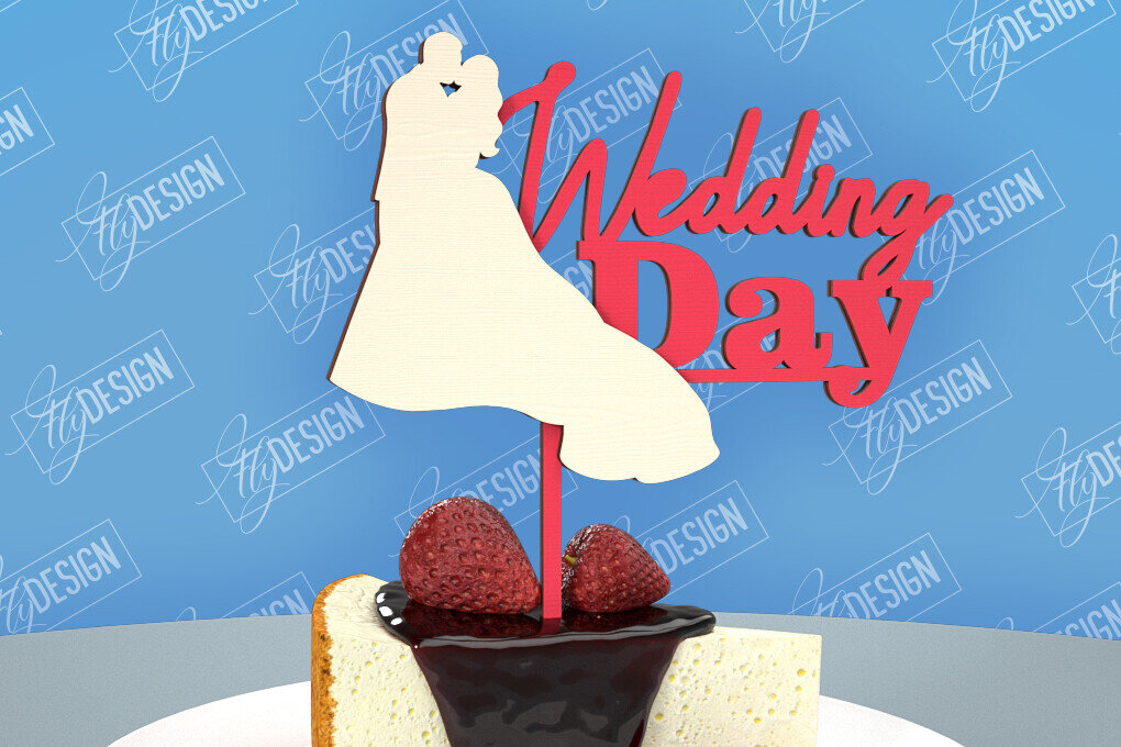 Intra απο ξύλο plywood 3mm-4mm πάχος – Topper Γαμήλιας Τούρτας | Cupcake Topper Δίασταση  20x20 cm INTRAFABR-98523740