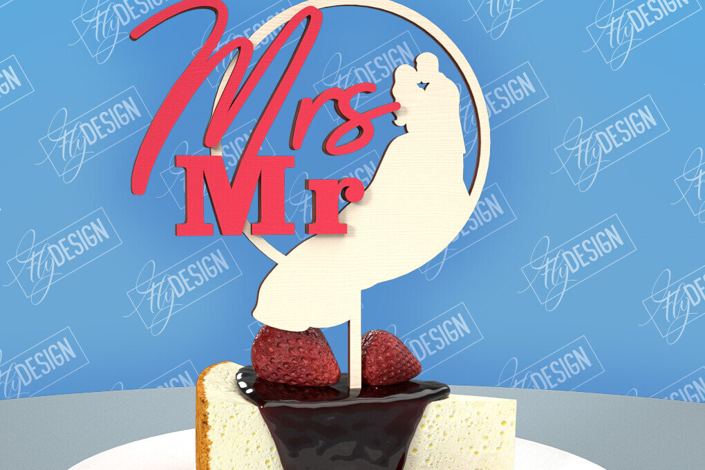 Intra απο ξύλο plywood 3mm-4mm πάχος – Topper Γαμήλιας Τούρτας | Cupcake Topper Δίασταση  20x20 cm INTRAFABR-98523747