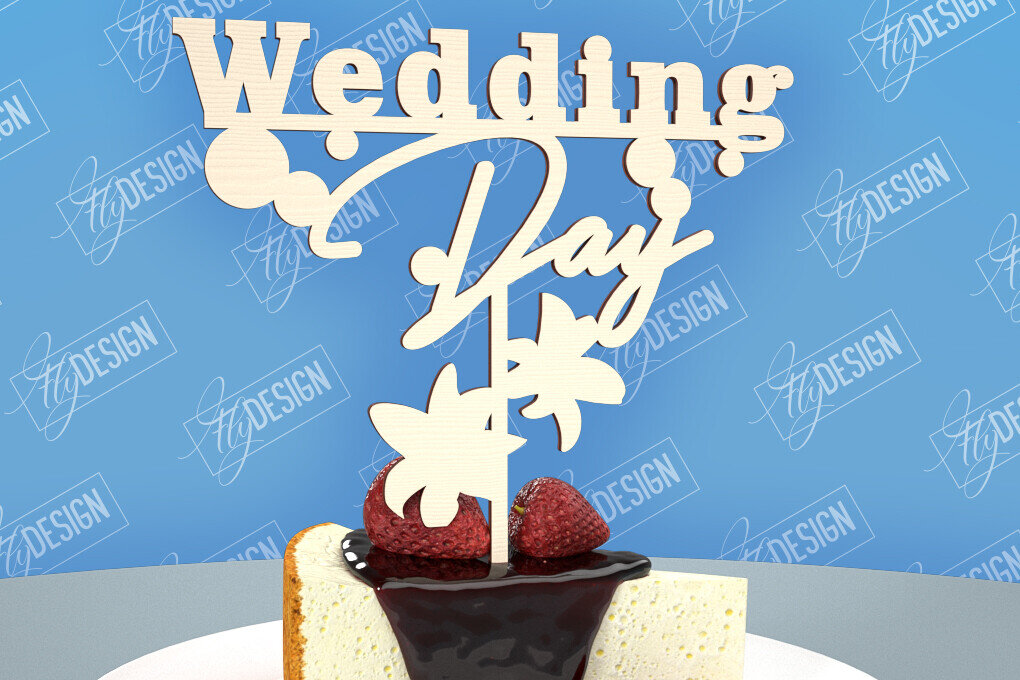 Intra απο ξύλο plywood 3mm-4mm πάχος – Topper Γαμήλιας Τούρτας | Cupcake Topper Δίασταση  20x20 cm INTRAFABR-98523696