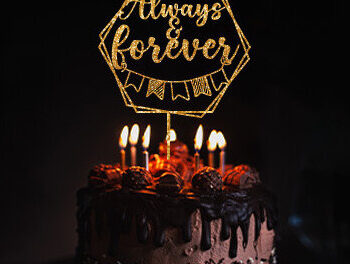 Intra απο ξύλο plywood 3mm-4mm πάχος – Γαμήλια τούρτα Topper Design Δίασταση  40x30 cm INTRAFABR-29805242 - Image 2