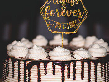 Intra απο ξύλο plywood 3mm-4mm πάχος – Γαμήλια τούρτα Topper Design Δίασταση  40x30 cm INTRAFABR-29805242 - Image 3