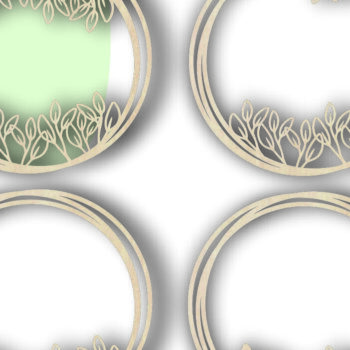 Intra απο ξύλο plywood 3mm-4mm πάχος – Κορνίζα Topper Cake Γάμου Δίασταση  20x20 cm INTRAFABR-116837396 - Image 5